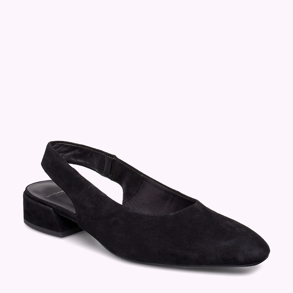 Vagabond Shoes - Vagabond Black Suede Joyce Slingback Shoes Size 36/6